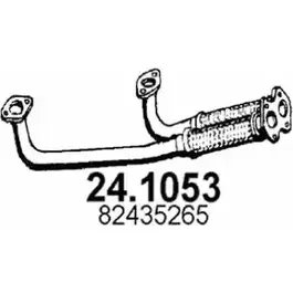 Выхлопная труба глушителя ASSO 2405662 24.1053 T99 OR изображение 0
