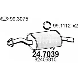 Глушитель ASSO 2405744 NZ2 RTOZ 24.7039 изображение 0