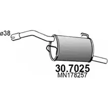 Глушитель ASSO 30.7025 6E60Z E 2406160