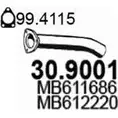 Выхлопная труба глушителя ASSO 2406166 YSEW6T K 30.9001 изображение 0