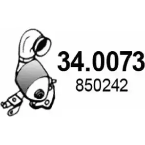 Катализатор ASSO 34.0073 2406387 P P8099U