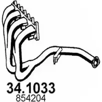 Выхлопная труба глушителя ASSO H5 P3N8 34.1033 2406421 изображение 0