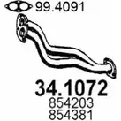 Выхлопная труба глушителя ASSO 2406440 J4 HHVT 34.1072 изображение 0