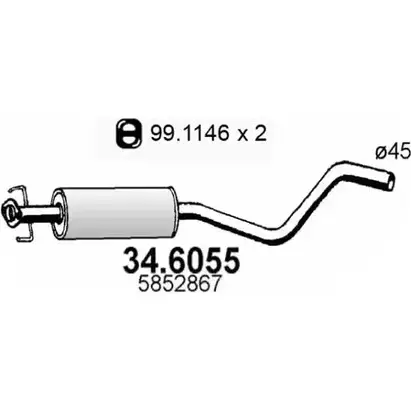 Резонатор ASSO 2406587 34.6055 0ZVG F изображение 0