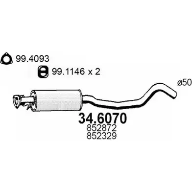 Резонатор ASSO 34.6070 2406601 4RC YR8H