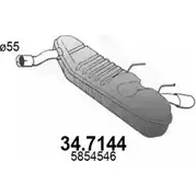 Глушитель ASSO H B5PVH 34.7144 2406768