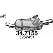 Глушитель ASSO 5S 75A0 2406778 34.7155 изображение 0