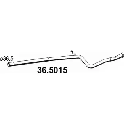 Выхлопная труба глушителя ASSO 2406919 36.5015 POF1G X изображение 0