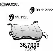 Глушитель ASSO 2407015 TNRXC IR 36.7009 изображение 0