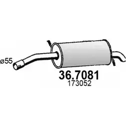 Глушитель ASSO 2407078 C5 DFFTG 36.7081 изображение 0