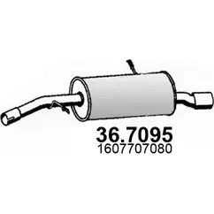Глушитель ASSO HSBZ L 36.7095 2407089 изображение 0