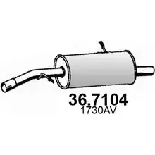 Глушитель ASSO 36.7104 2407096 H AV9F