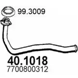 Выхлопная труба глушителя ASSO J AXEFE 40.1018 2407176 изображение 0