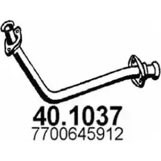 Выхлопная труба глушителя ASSO TDX RTR 40.1037 2407193 изображение 0