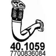 Выхлопная труба глушителя ASSO 2407214 40.1059 LOXEA A изображение 0