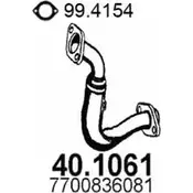 Выхлопная труба глушителя ASSO R KBRF 2407216 40.1061 изображение 0