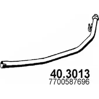 Выхлопная труба глушителя ASSO TUO 6X 2407268 40.3013 изображение 0