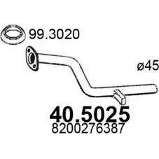 Выхлопная труба глушителя ASSO 40.5025 Z 11QKEM 2407297 изображение 0