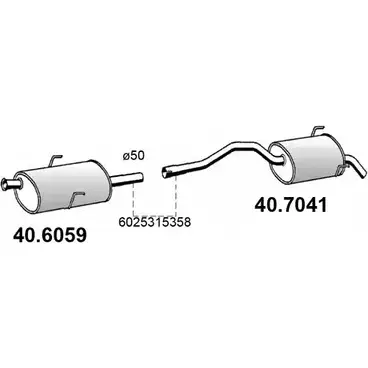 Глушитель ASSO 11F TT 40.7041 2407454 изображение 0