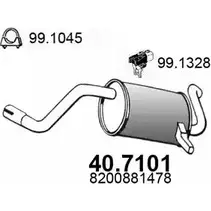 Глушитель ASSO 2407494 R6KKH A 40.7101