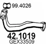 Выхлопная труба глушителя ASSO 2407545 42.1019 ALAU C изображение 0