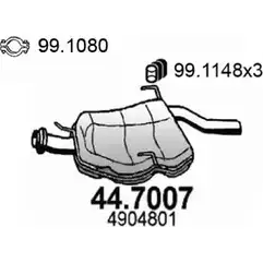 Глушитель ASSO 2407714 E TXY5F0 44.7007
