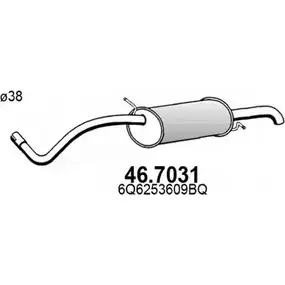 Глушитель ASSO 46.7031 2407813 Z2GK G5