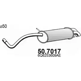 Глушитель ASSO 2407890 TK0 HDYZ 50.7017 изображение 0