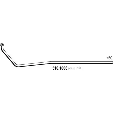 Выхлопная труба глушителя ASSO 363FI 7 2408314 510.1006 изображение 0