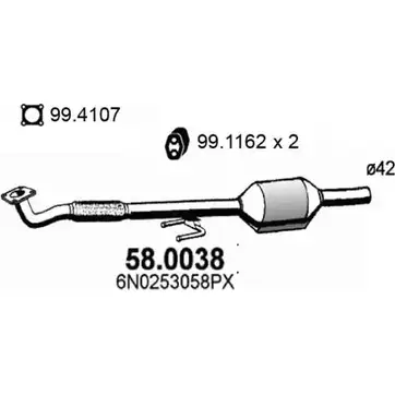 Катализатор ASSO 7F CL3C 58.0038 2410738 изображение 0