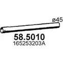 Выхлопная труба глушителя ASSO 58.5010 2410873 D 6EAJ изображение 0
