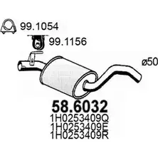 Резонатор ASSO NOC 52 2410915 58.6032