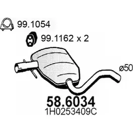 Резонатор ASSO D3SR2 B6 58.6034 2410917 изображение 0