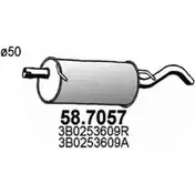 Глушитель ASSO 2411021 W BFR0E 58.7057