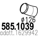 Выхлопная труба глушителя ASSO T5 4GET 585.1039 2411130 изображение 0