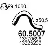 Выхлопная труба глушителя ASSO 60.5007 JNJO9E N 2411859 изображение 0