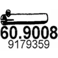 Выхлопная труба глушителя ASSO 60.9008 R3 OVQF6 2411929 изображение 0