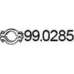 Хомут глушителя ASSO ZL C5W 99.0285 2412170