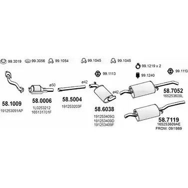 Выхлопная система ASSO WQPB GY 2415245 ART2719 изображение 0