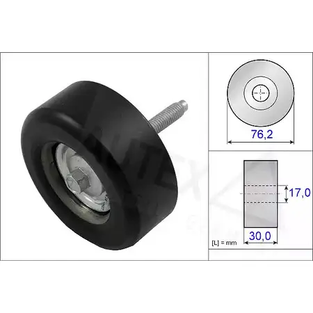 Обводной ролик приводного ремня AUTEX 91EY7 Q 2421334 ZYIW33 654337 изображение 0