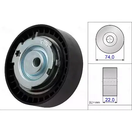 Натяжной ролик ГРМ AUTEX 654906 RLR PM 2421853 Y8P9SP