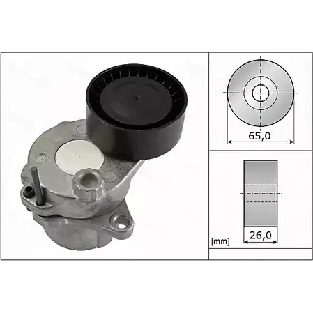 Натяжной ролик, поликлиновой ремень AUTEX 9JBEK 654987 V9X HIZG 2421934