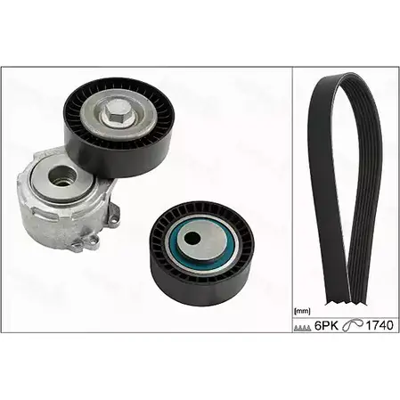 Поликлиновой ременный комплект AUTEX 2423175 FUS4L 702814 DKF XA