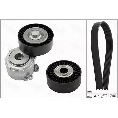 Поликлиновой ременный комплект AUTEX B2M710 Z3 GANI 2423176 702815