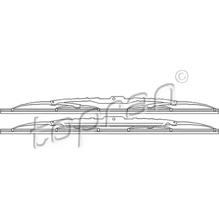 Щетка стеклоочистителя TOPRAN 102980 2433769 7ONAKB Z изображение 0