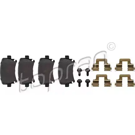 Тормозные колодки, дисковые, комплект TOPRAN M9SF5 2436634 111 055 23 914