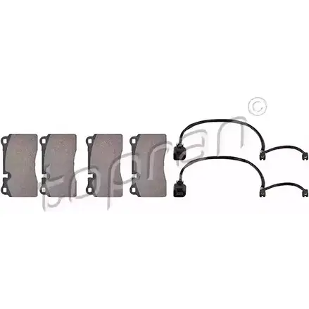 Тормозные колодки, дисковые, комплект TOPRAN 24 098 111 582 G3GNE2 2437027