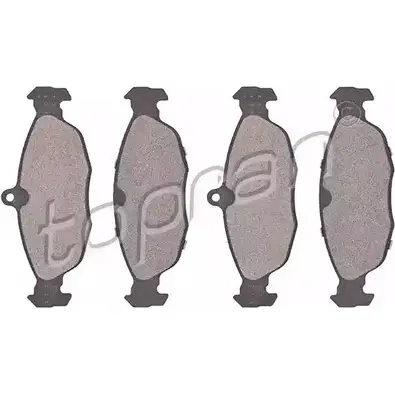 Тормозные колодки, дисковые, комплект TOPRAN 20 547 21353 202 464 2440055