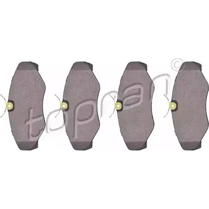 Тормозные колодки, дисковые, комплект TOPRAN 230 99 2440914 GOU1V4B 207 089