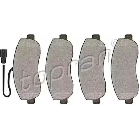 Тормозные колодки, дисковые, комплект TOPRAN X559W OQ T51E8 208 234 2441623